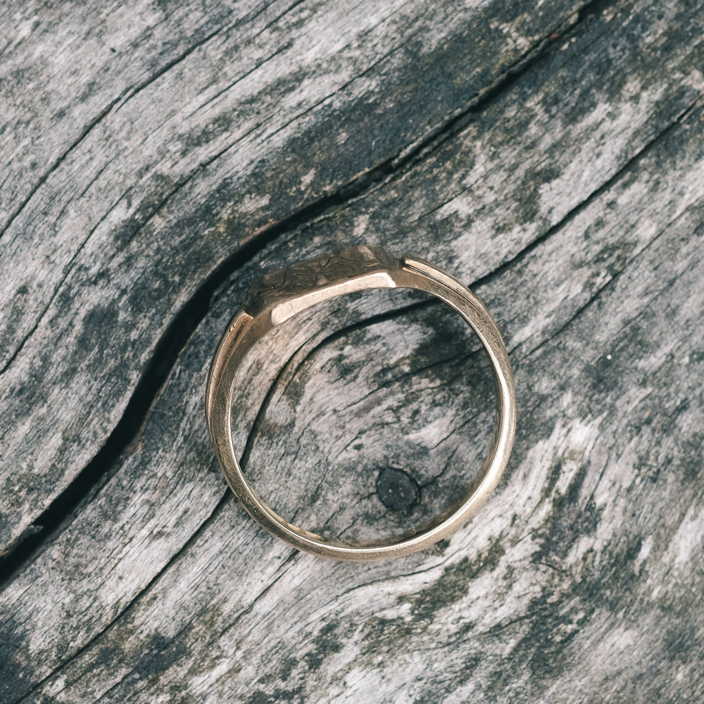 Art Deco WI Signet Ring - Lost Owl Jewelry