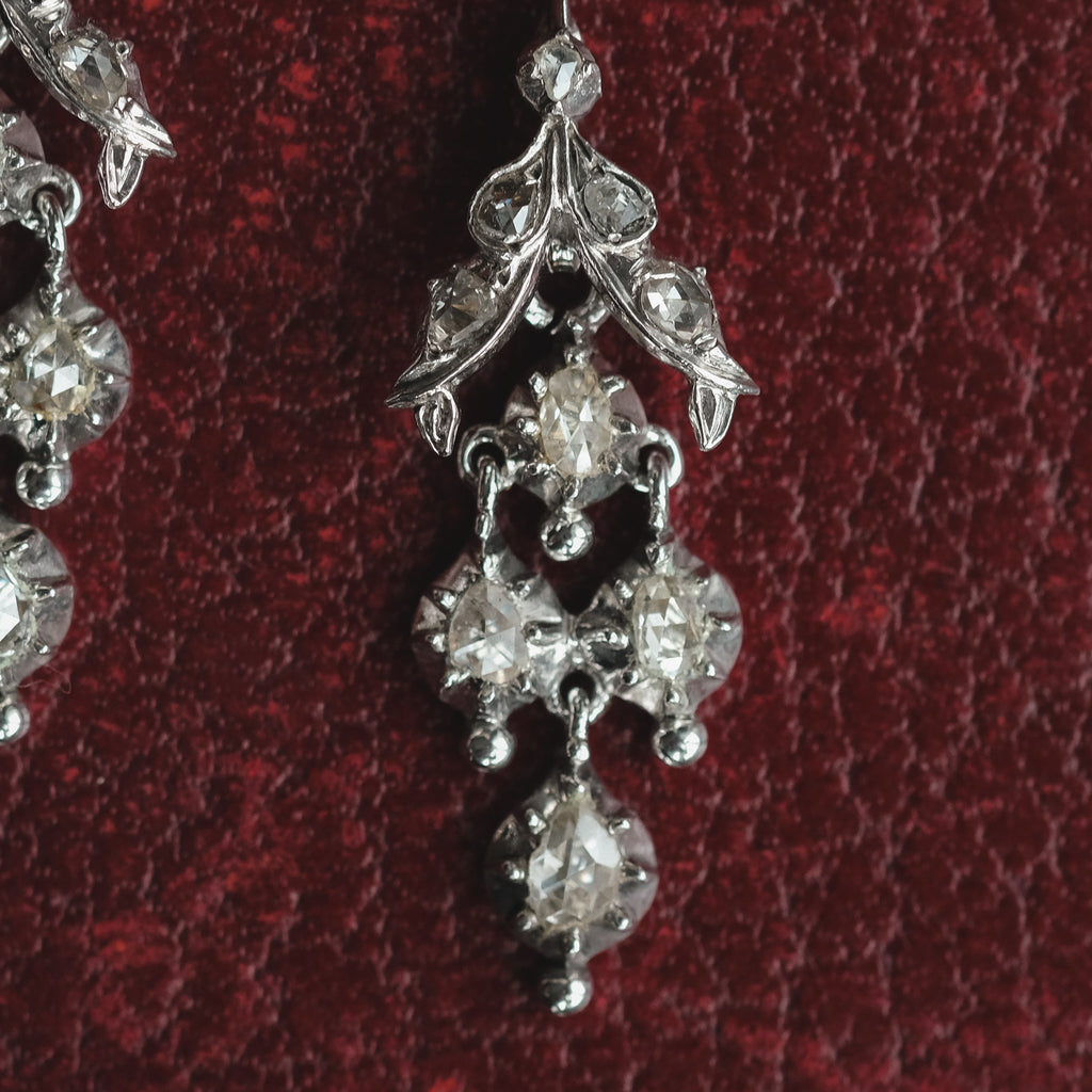 Art Nouveau Diamond Negligee Necklace - Lost Owl Jewelry