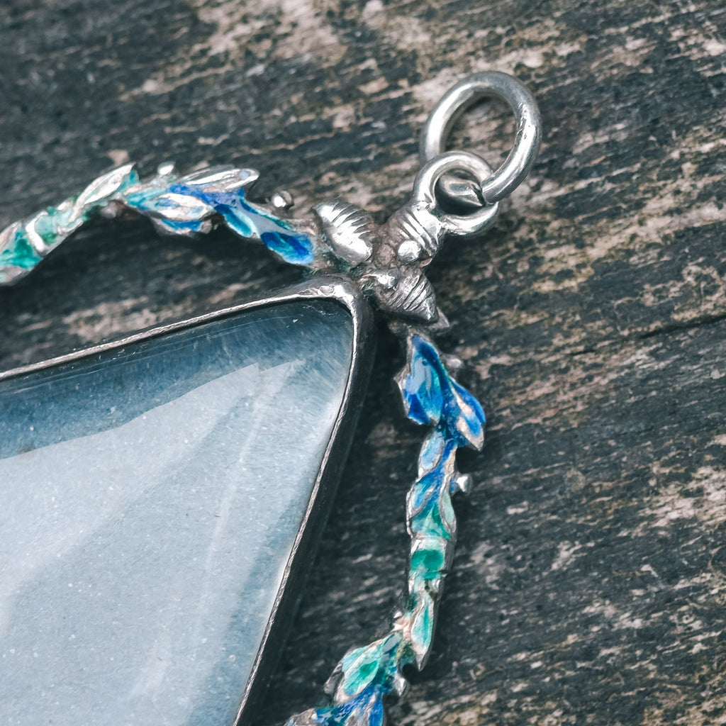 Arts & Crafts Enamel Pendant - Lost Owl Jewelry