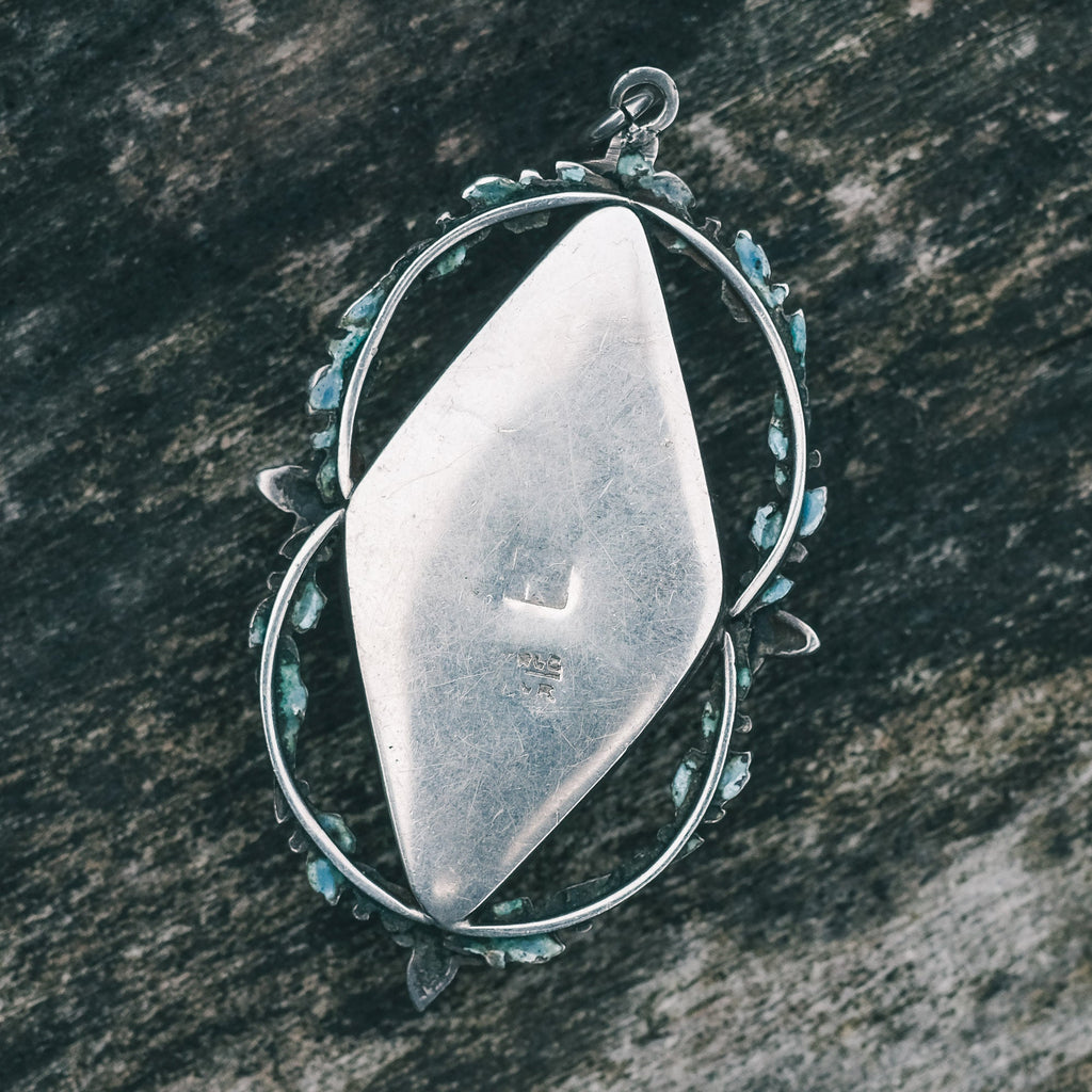 Arts & Crafts Enamel Pendant - Lost Owl Jewelry