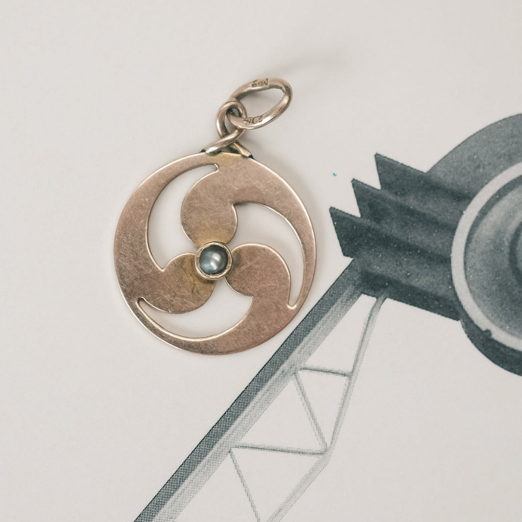 Arts & Crafts Murrle Bennett Propeller Pendant - Lost Owl Jewelry