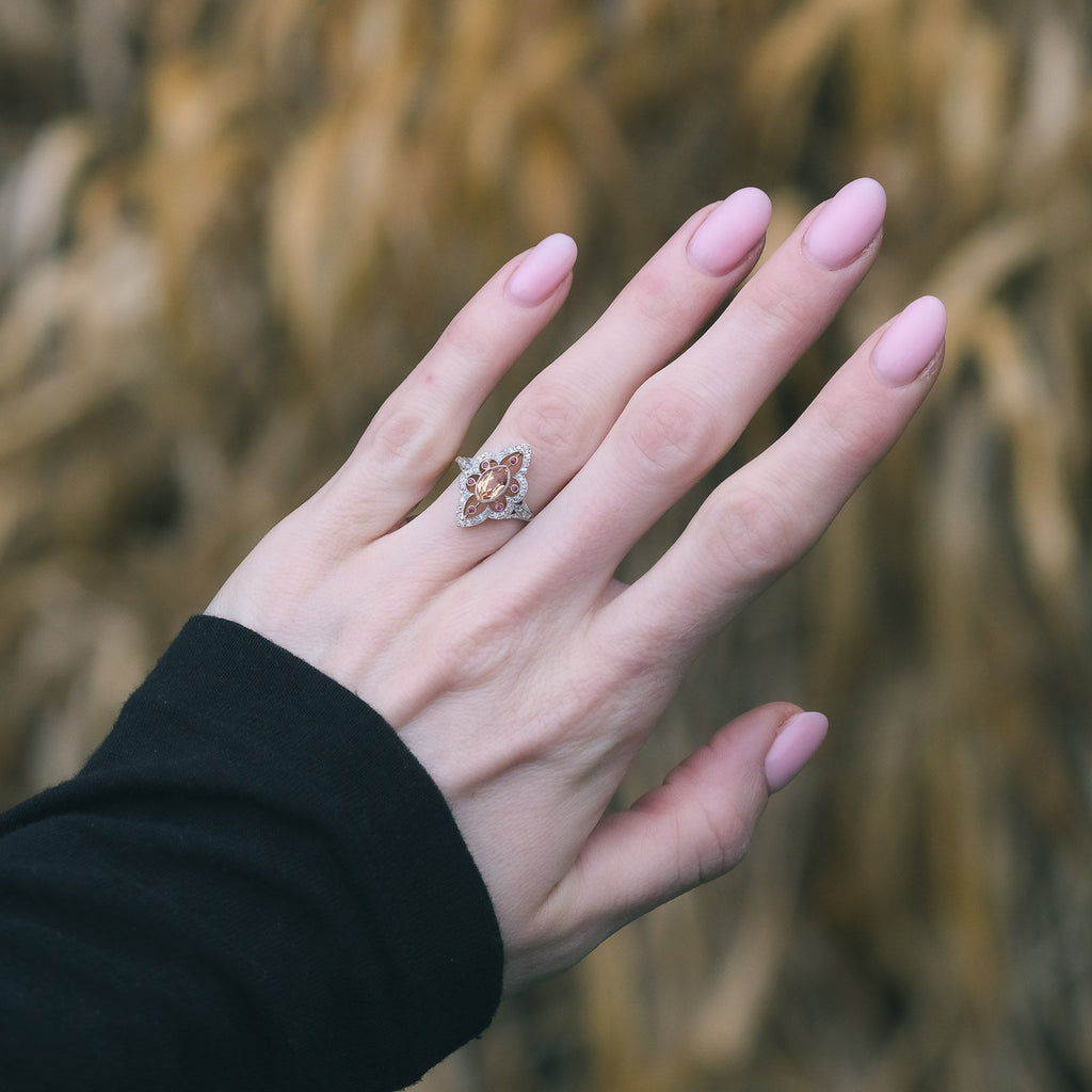 Belle Époque Topaz Marquise Ring - Lost Owl Jewelry