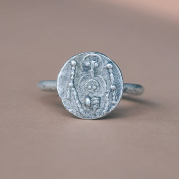 Byzantine Mary & Jesus Ring - Lost Owl Jewelry