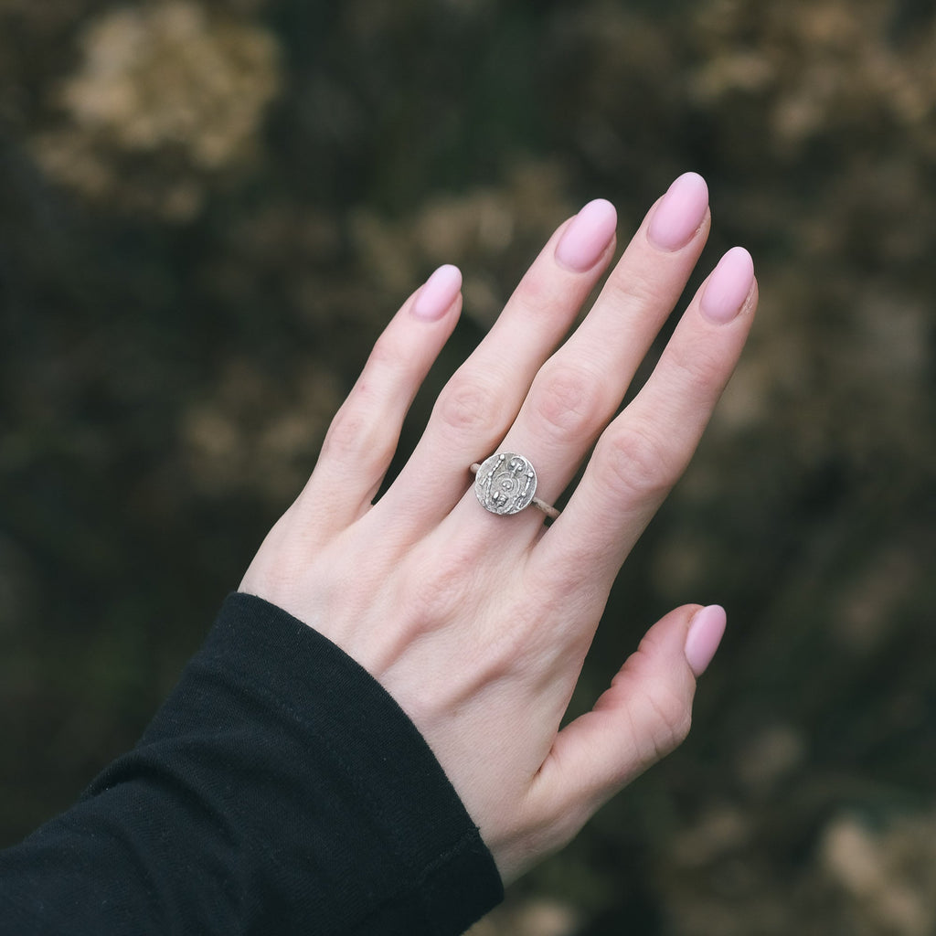 Byzantine Mary & Jesus Ring - Lost Owl Jewelry