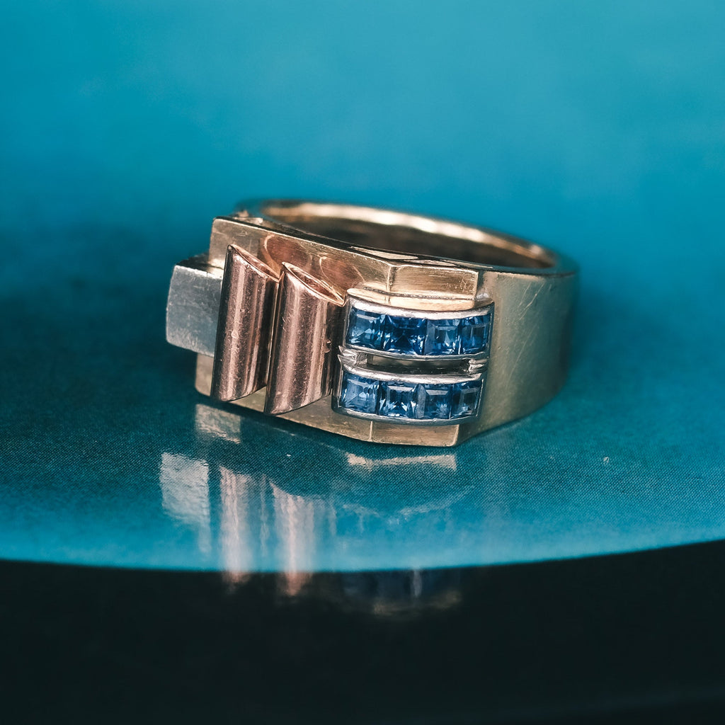 Constructivist Tank Ring – Lost Owl Jewelry