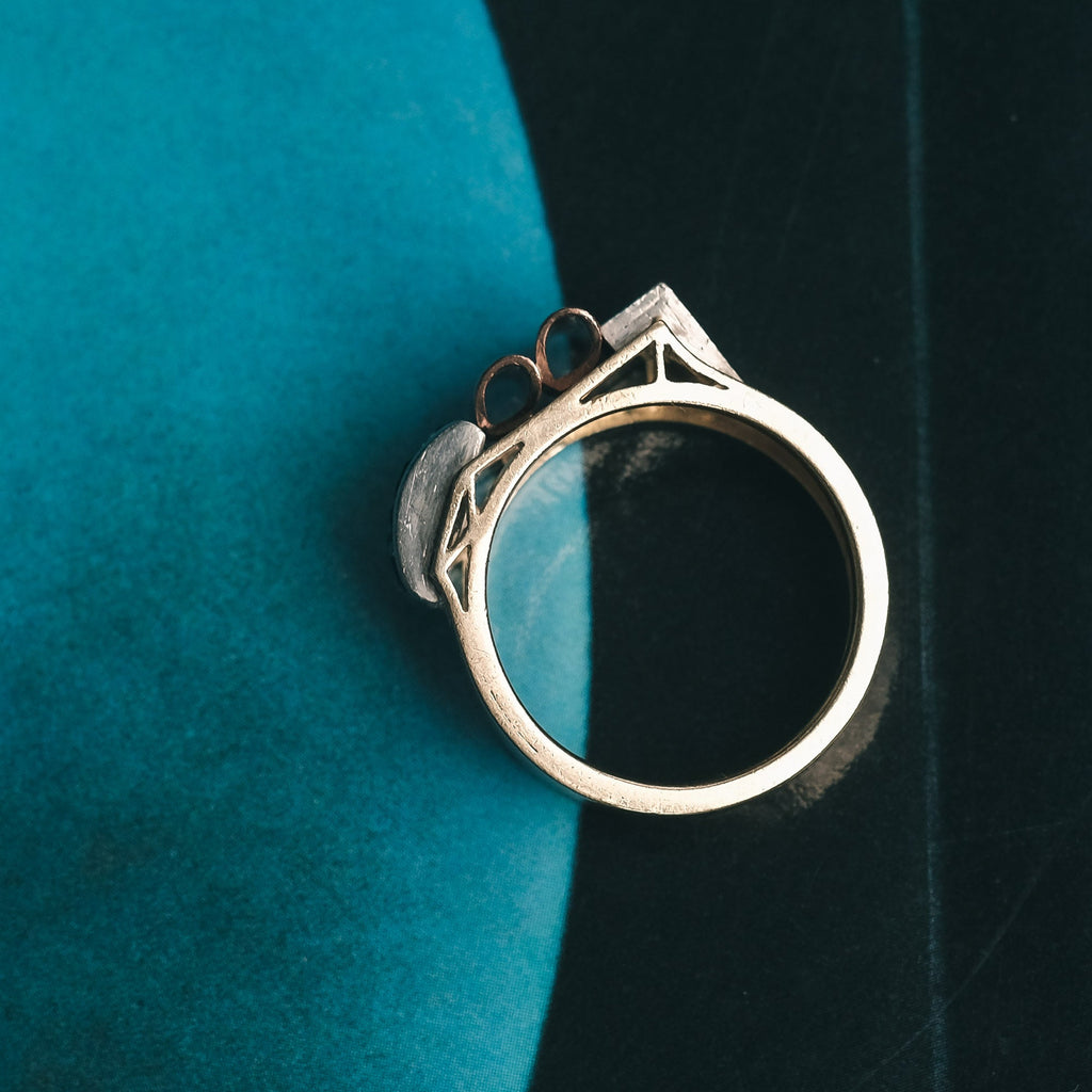 Constructivist Tank Ring – Lost Owl Jewelry