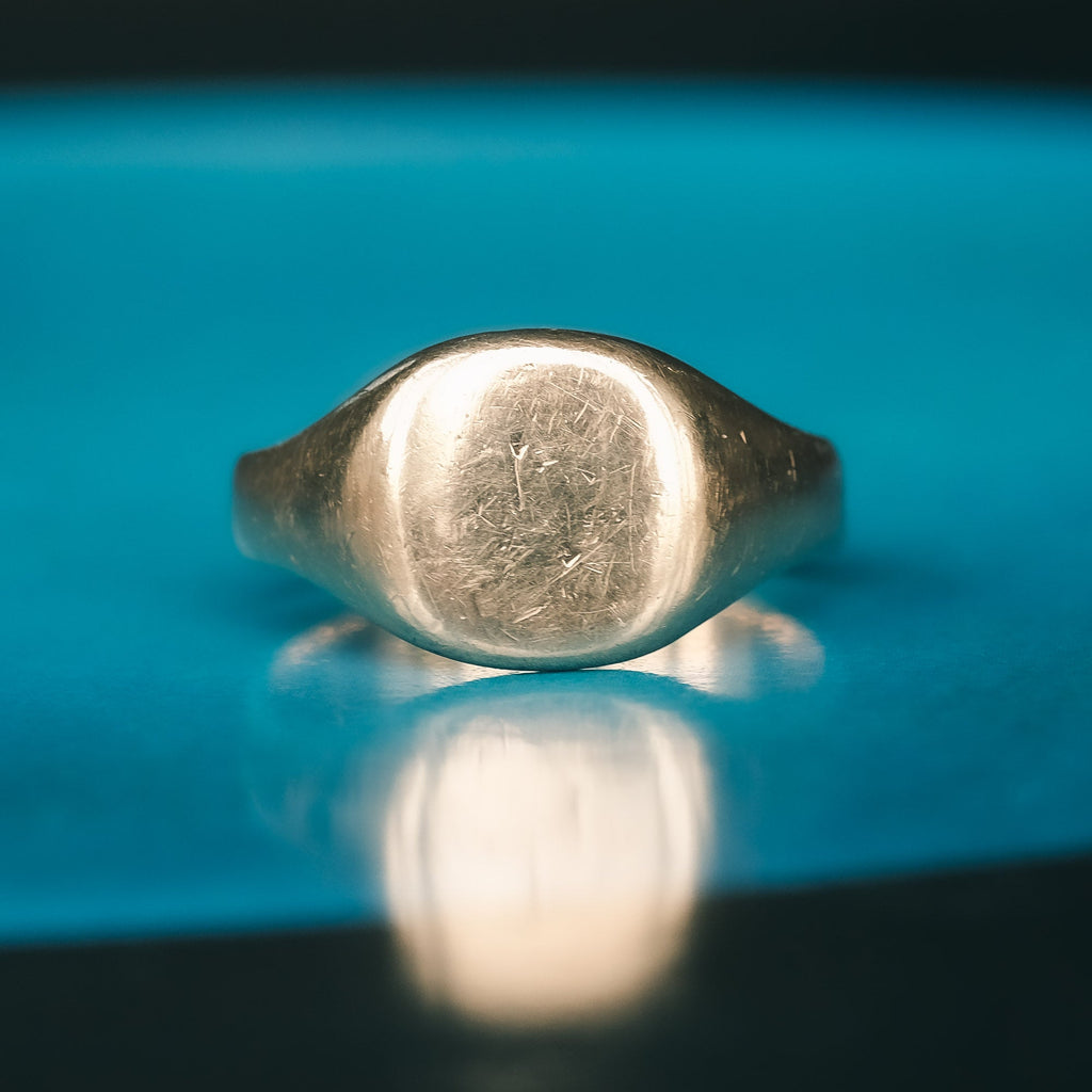 Edwardian 18ct Gold Signet Ring - Lost Owl Jewelry