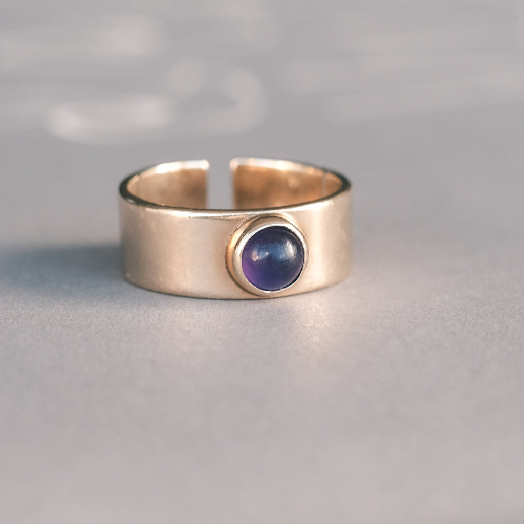 Edwardian Amethyst Cigar Band - Lost Owl Jewelry