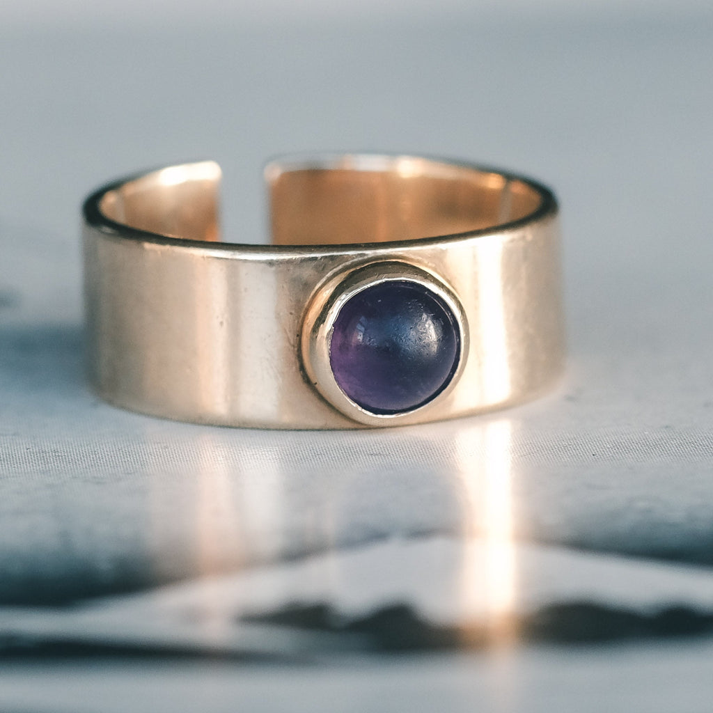 Edwardian Amethyst Cigar Band - Lost Owl Jewelry