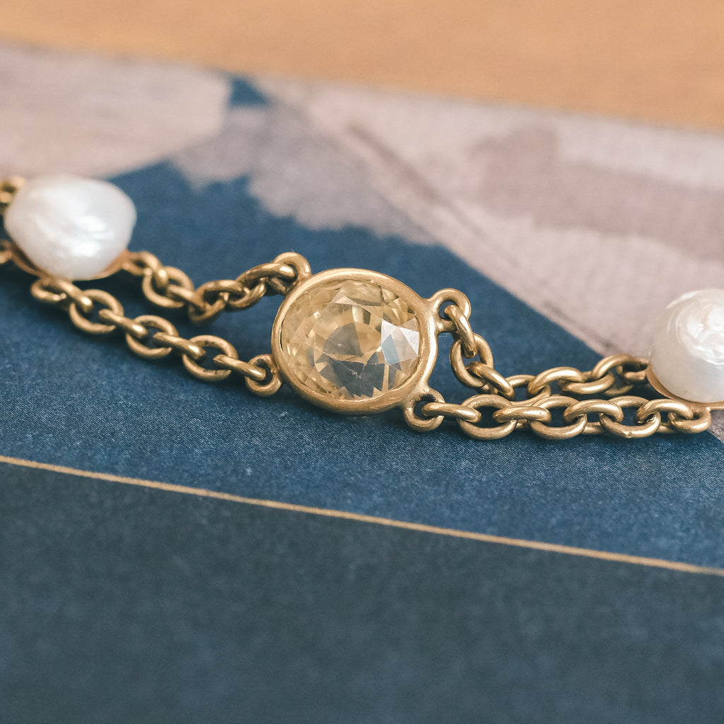 Edwardian Multigem Bracelet - Lost Owl Jewelry