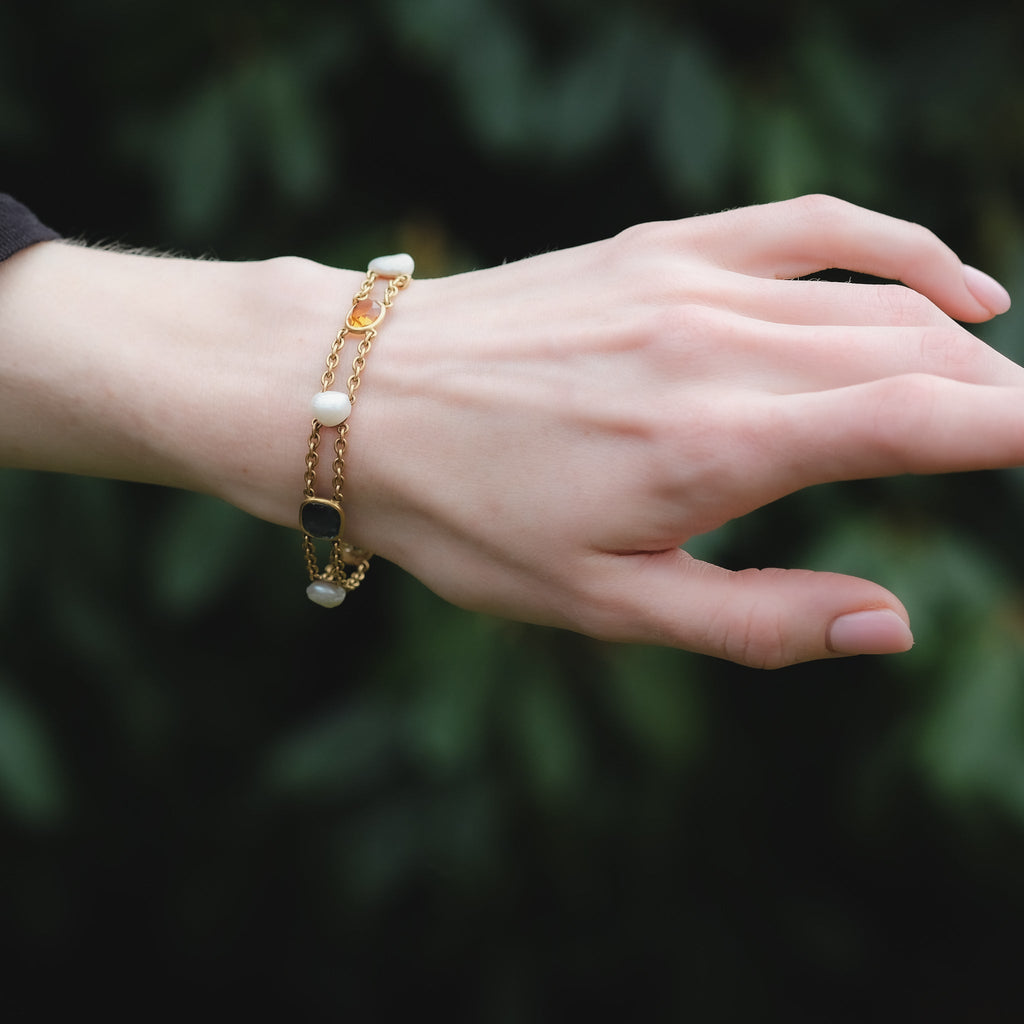 Edwardian Multigem Bracelet - Lost Owl Jewelry