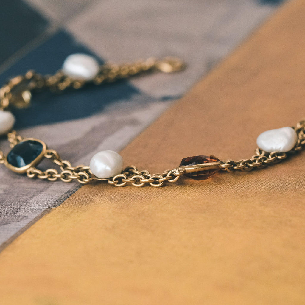 Edwardian Multigem Bracelet - Lost Owl Jewelry