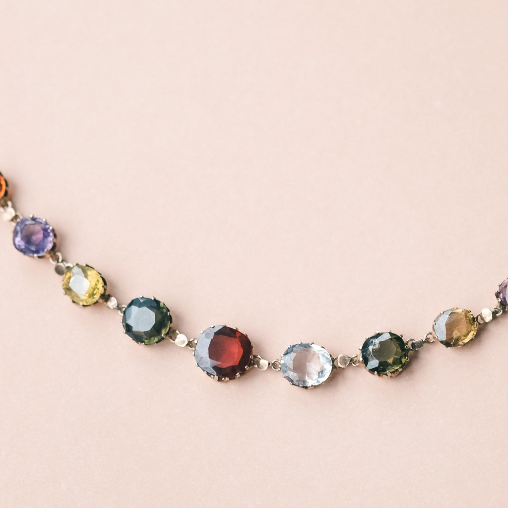 Edwardian Multigem Necklace - Lost Owl Jewelry