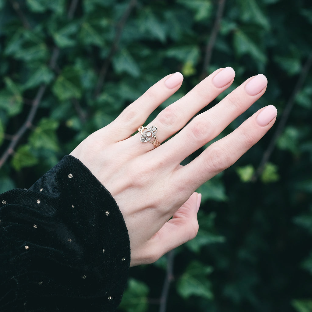 Edwardian North - South Trilogy Ring - Lost Owl Jewelry