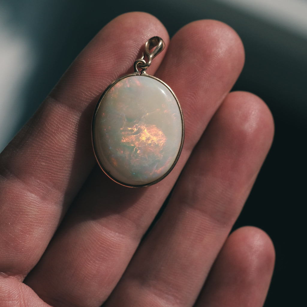 Edwardian Opal Pendant - Lost Owl Jewelry