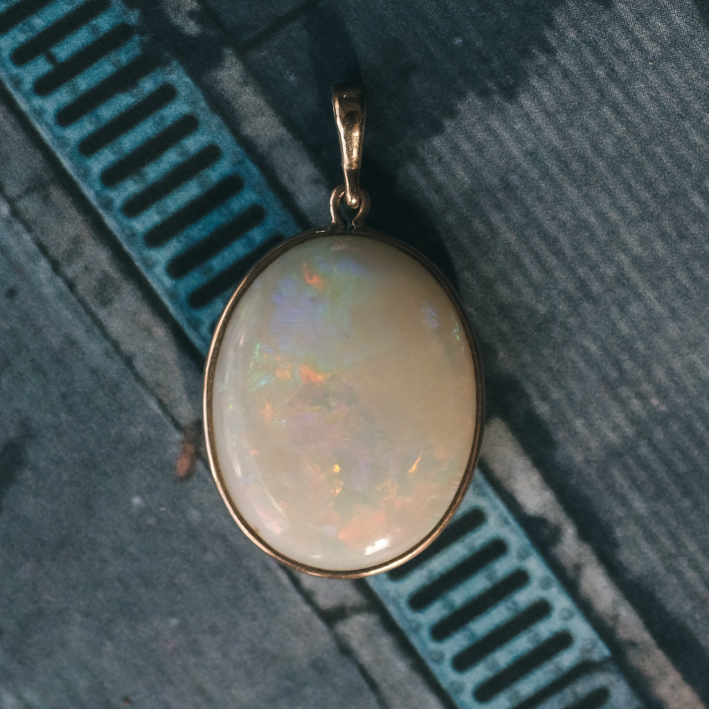 Edwardian Opal Pendant - Lost Owl Jewelry
