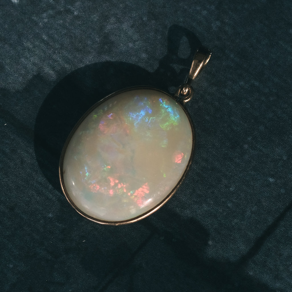 Edwardian Opal Pendant - Lost Owl Jewelry