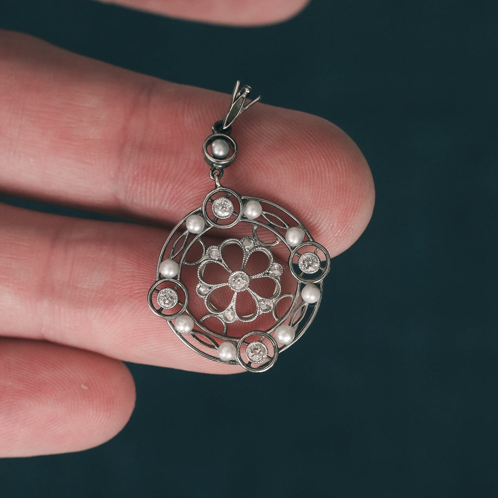Edwardian Openwork Pendant - Lost Owl Jewelry