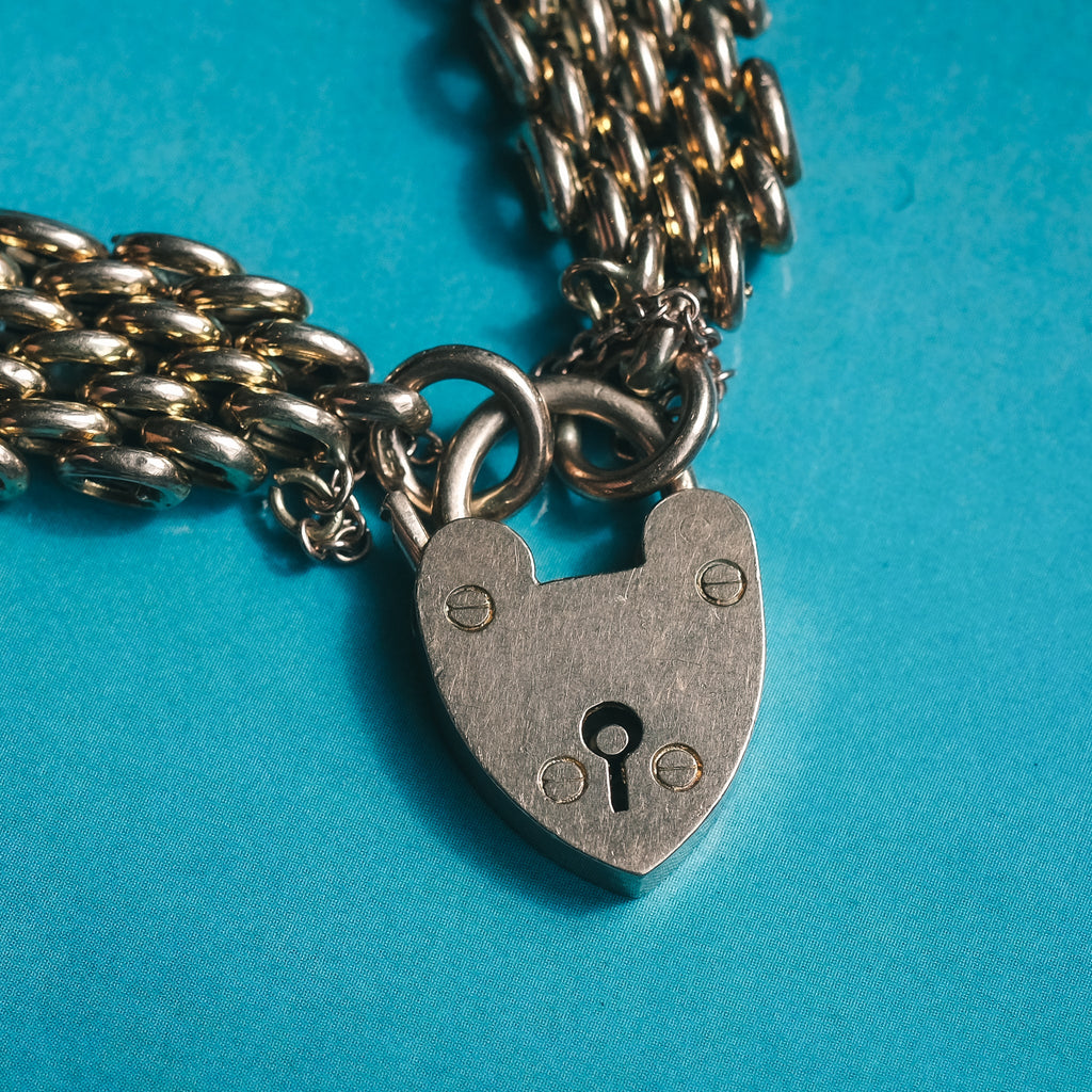 Edwardian Panther Link Bracelet - Lost Owl Jewelry