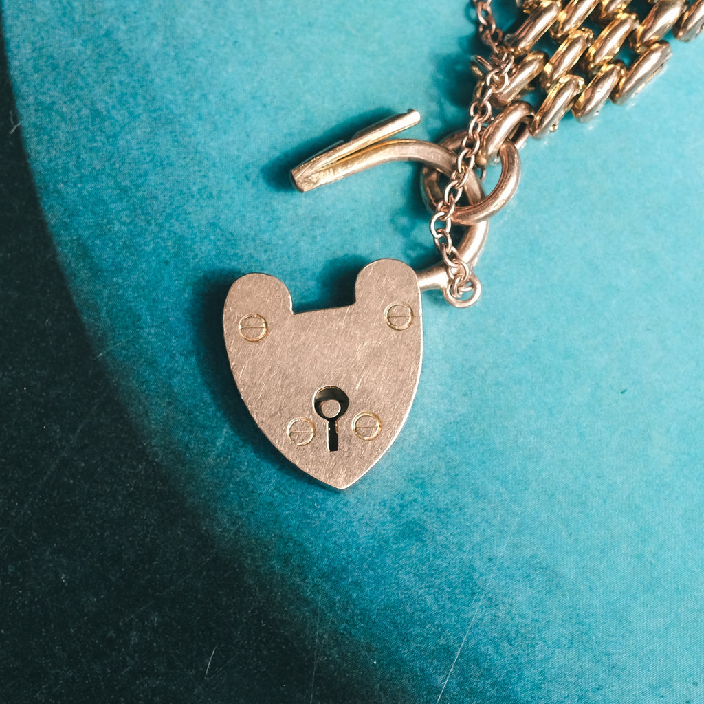 Edwardian Panther Link Bracelet - Lost Owl Jewelry