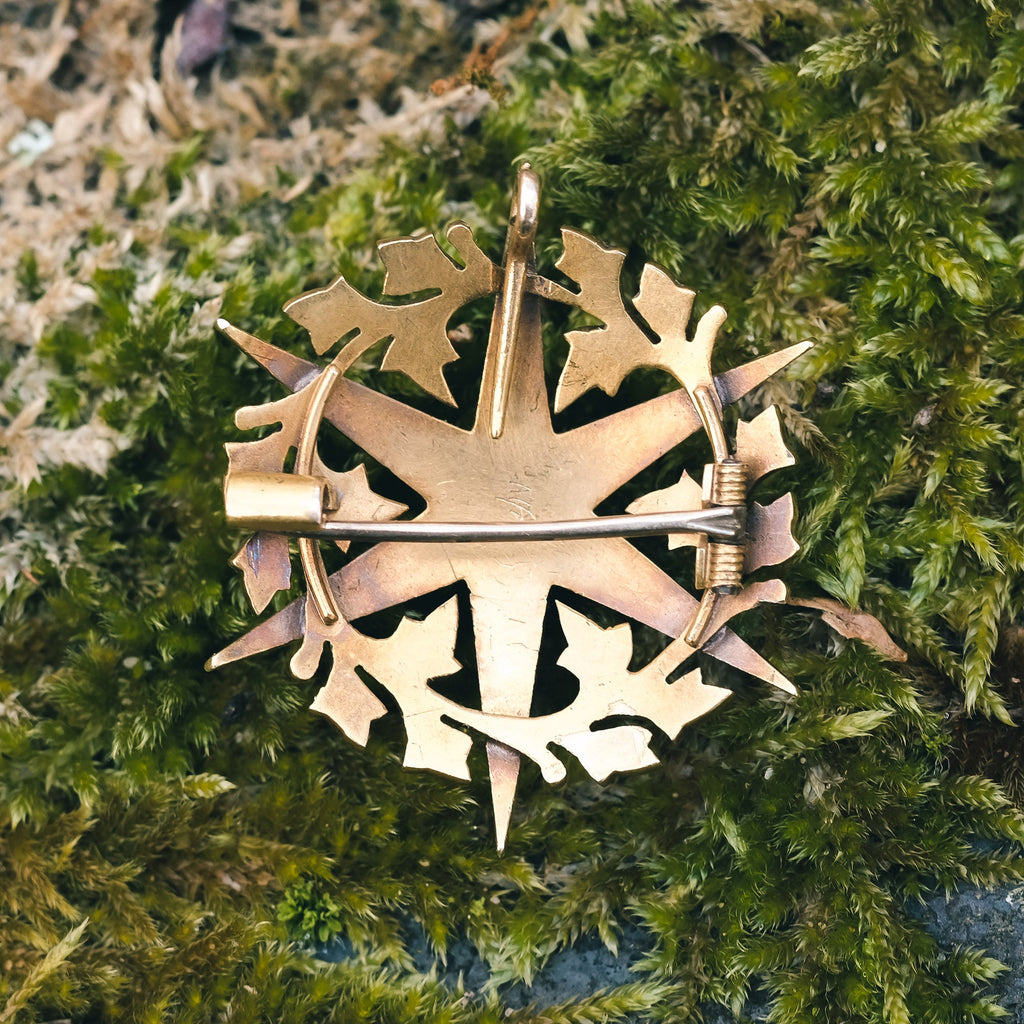 Edwardian Pearl Star Brooch - Lost Owl Jewelry