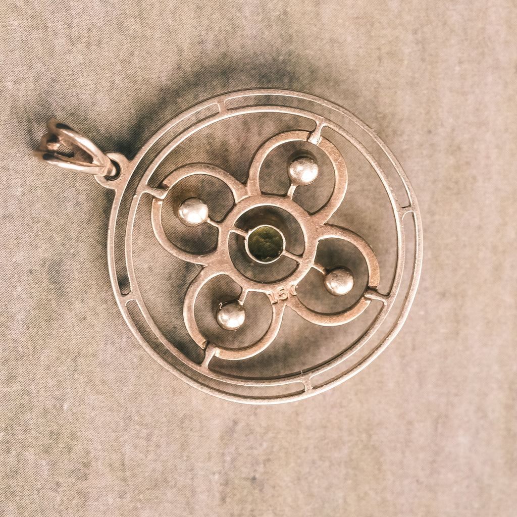 Edwardian Quatrefoil Halo Pendant - Lost Owl Jewelry