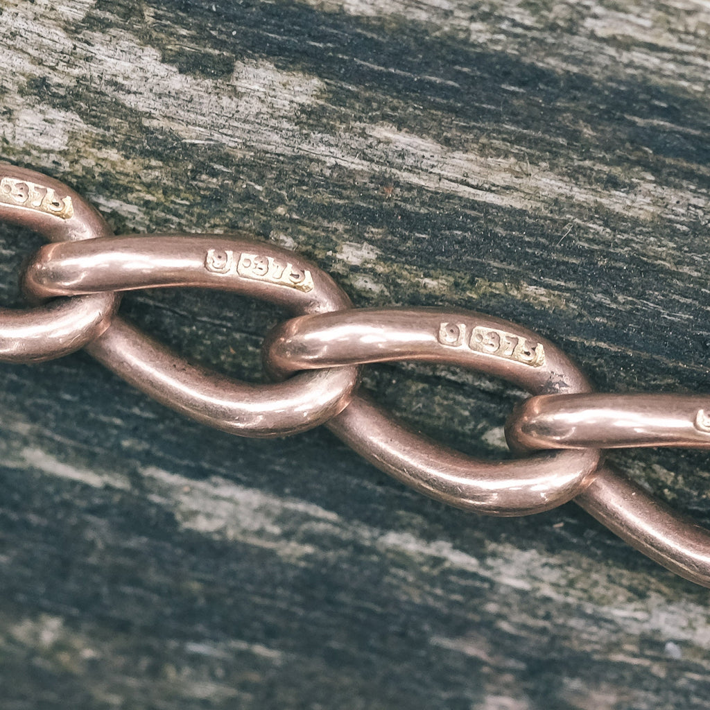 Edwardian Rose Gold Albert Chain - Lost Owl Jewelry