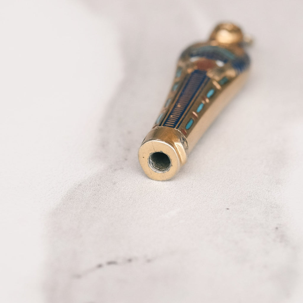 Egyptian Revival Sarcophagus Pendant - Lost Owl Jewelry