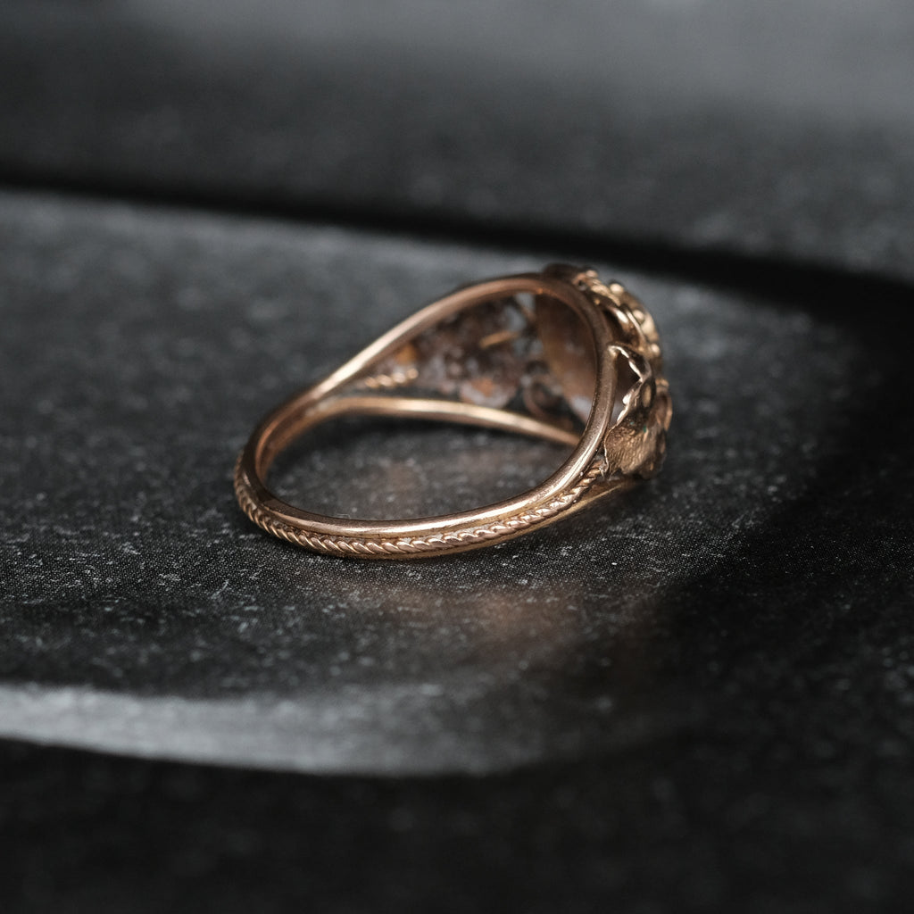 Etruscan Revival Grapevine Ring - Lost Owl Jewelry