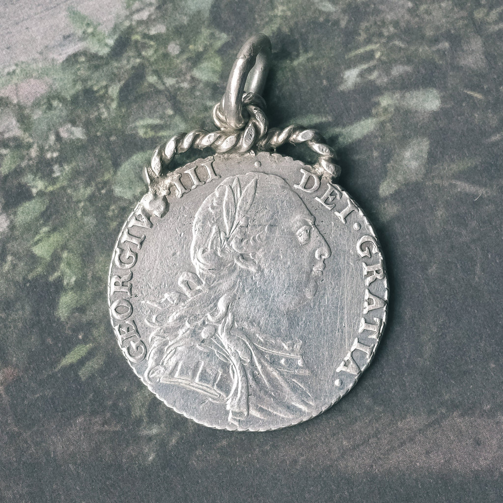 George III Silver Sixpence Pendant - Lost Owl Jewelry