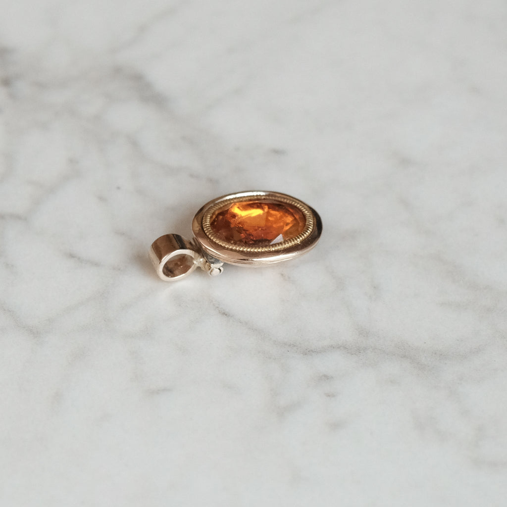 Georgian Aperol Spritz Pendant - Lost Owl Jewelry