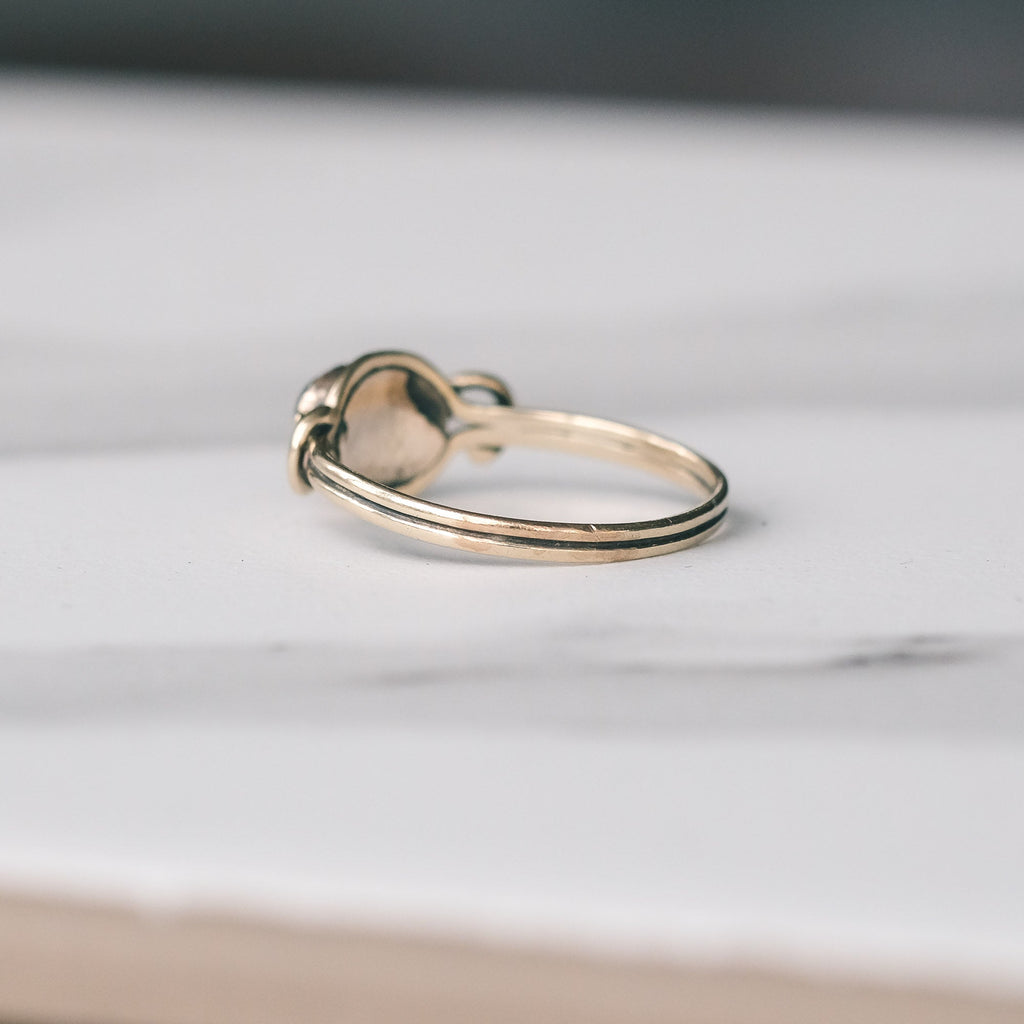 Georgian Carnet Cabochon Ring - Lost Owl Jewelry