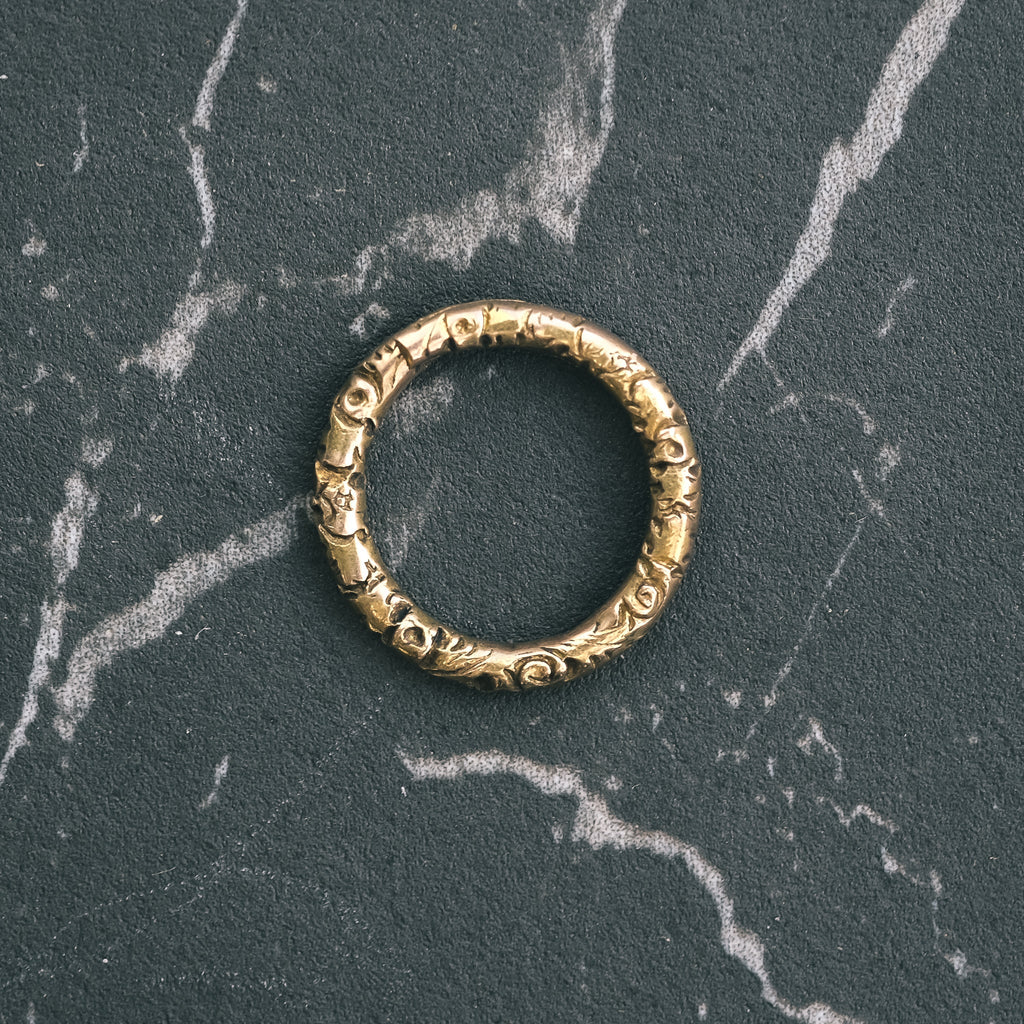 Georgian Carved Split Ring - Lost Owl Jewelry