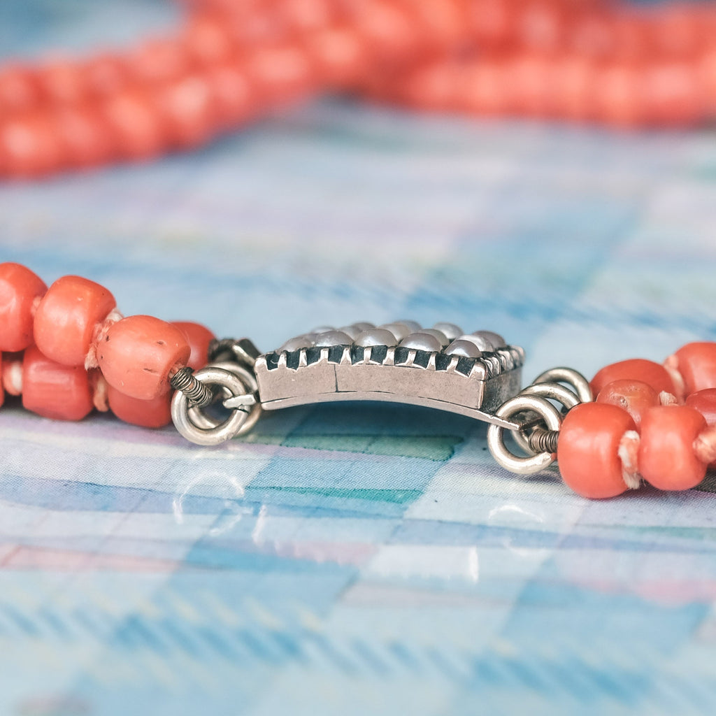 Georgian Coral Necklace - Lost Owl Jewelry