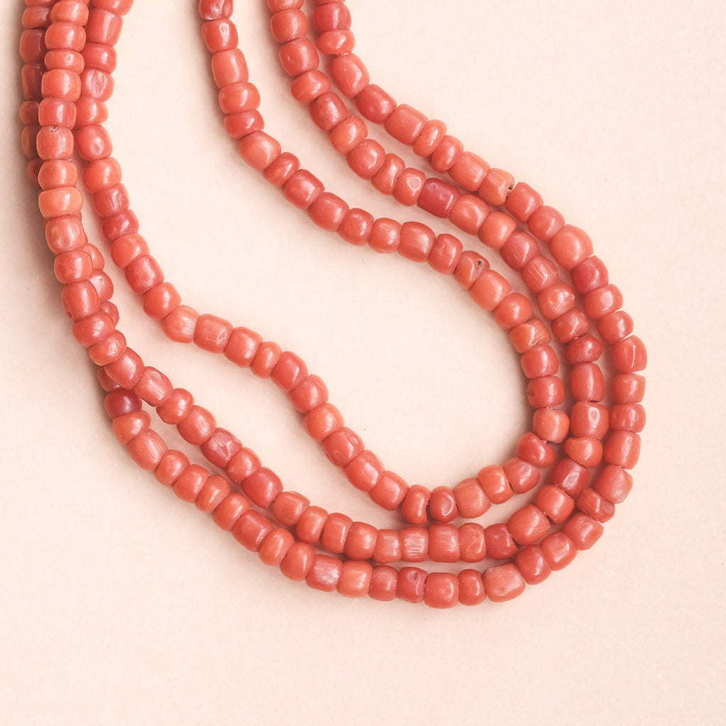 Georgian Coral Necklace - Lost Owl Jewelry