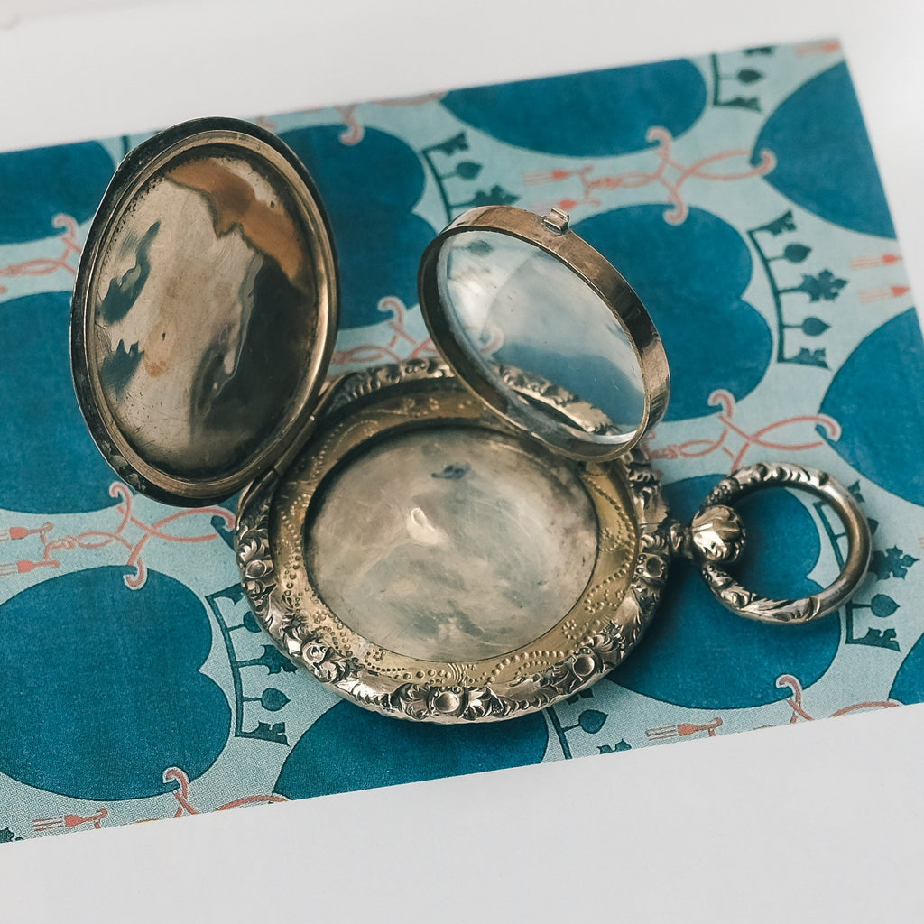 Georgian Engine Turned Locket - Lost Owl Jewelry