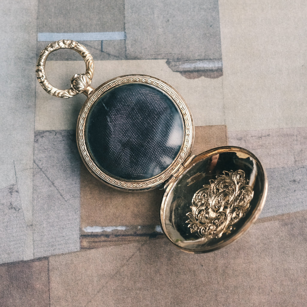 Georgian Engine Turned Locket - Lost Owl Jewelry