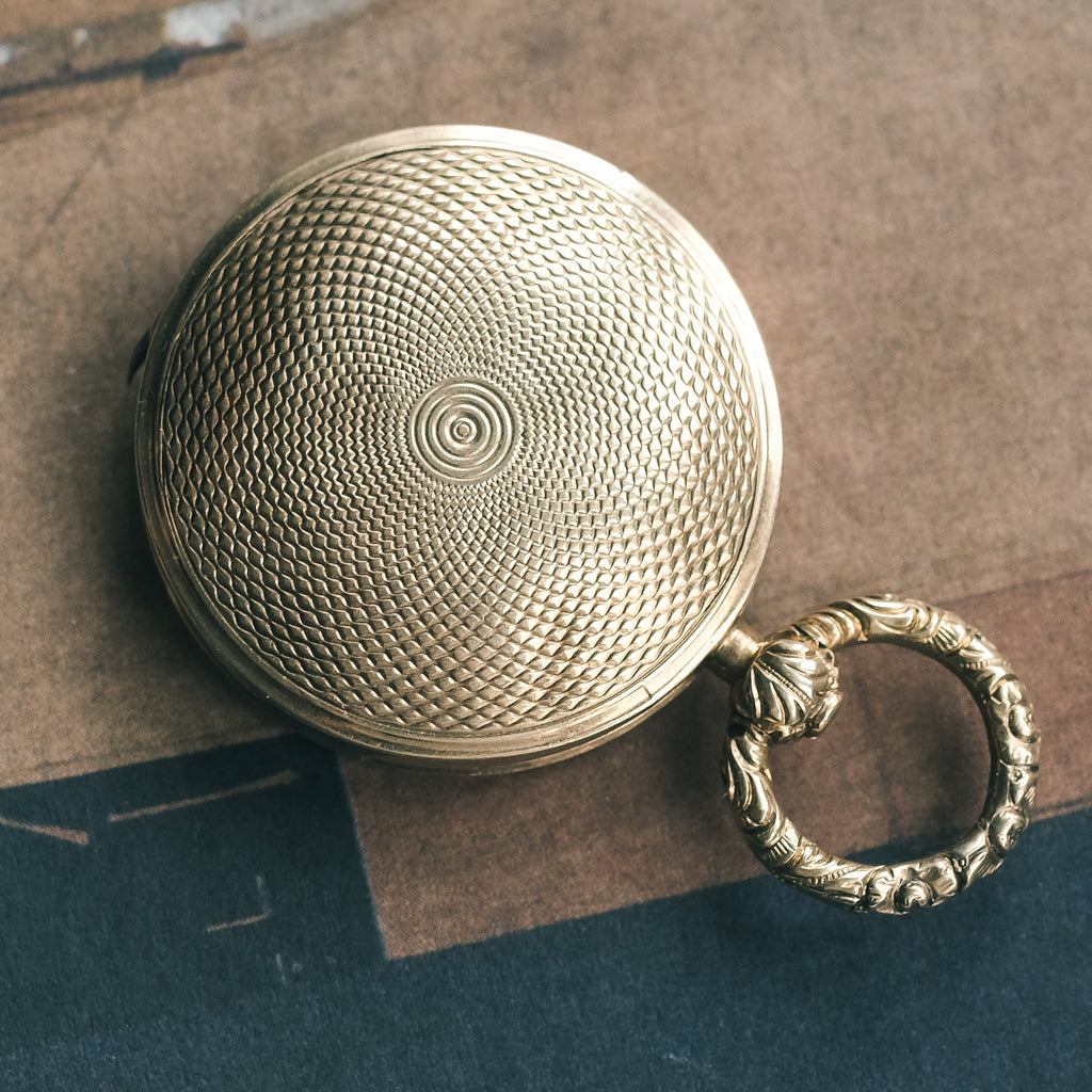 Georgian Engine Turned Locket - Lost Owl Jewelry