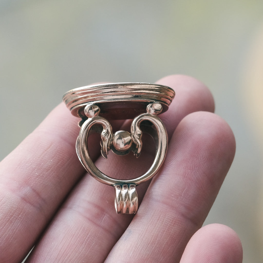 Georgian Heraldic Seal Fob - Lost Owl Jewelry