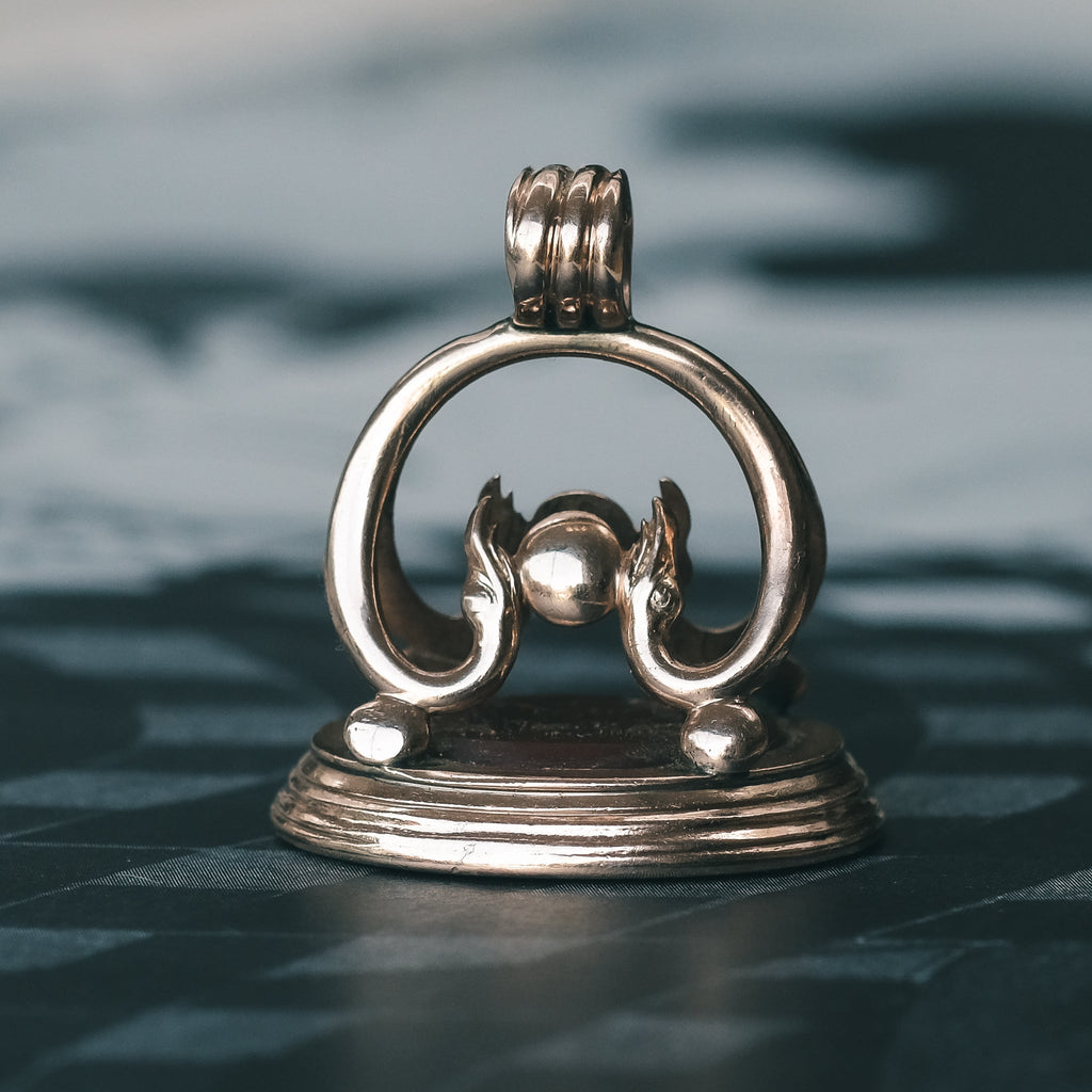 Georgian Heraldic Seal Fob - Lost Owl Jewelry