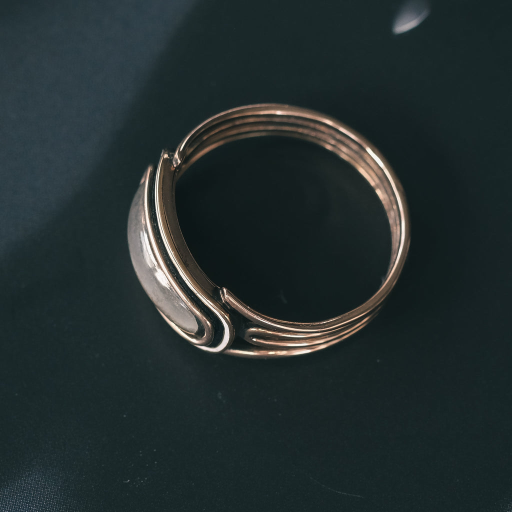 Georgian Locket Mourning Ring - Lost Owl Jewelry