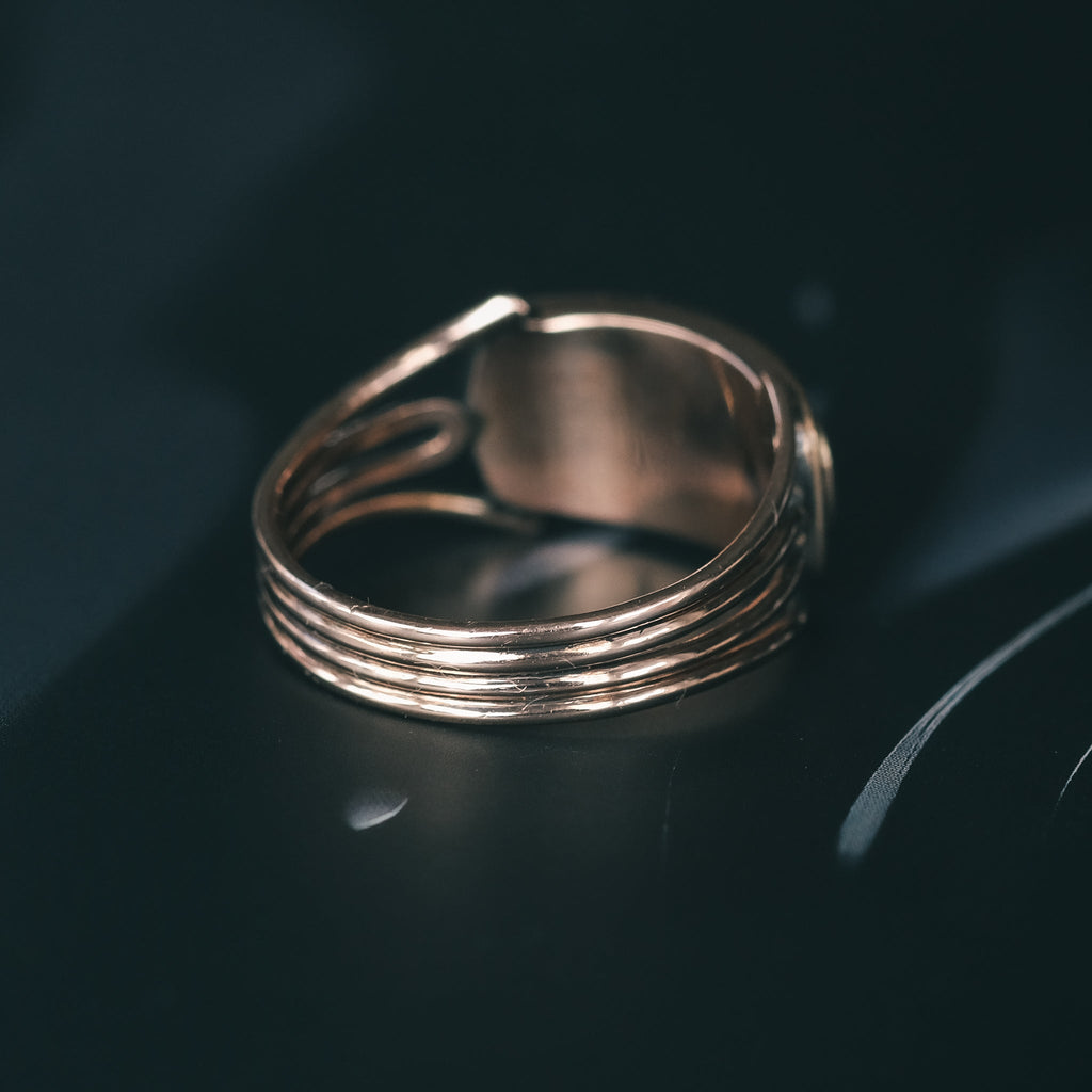 Georgian Locket Mourning Ring - Lost Owl Jewelry