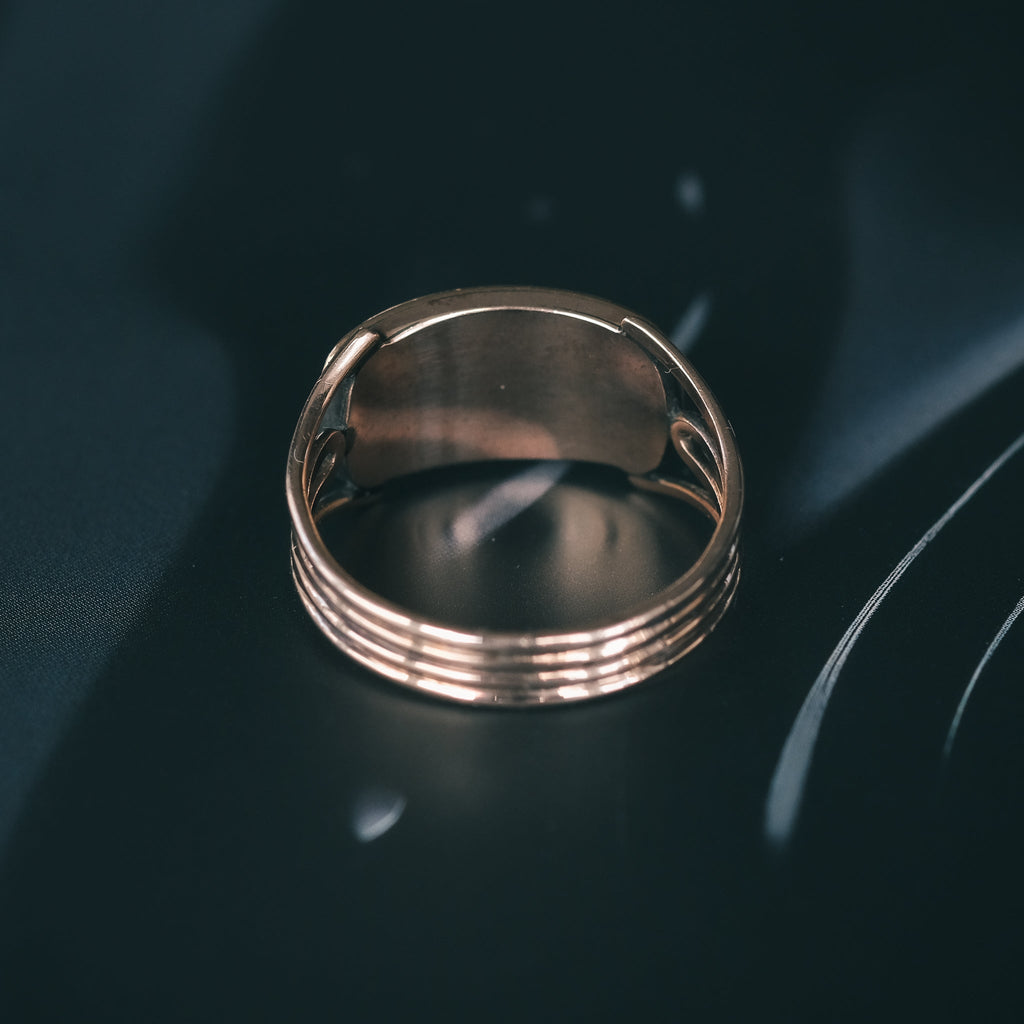 Georgian Locket Mourning Ring - Lost Owl Jewelry