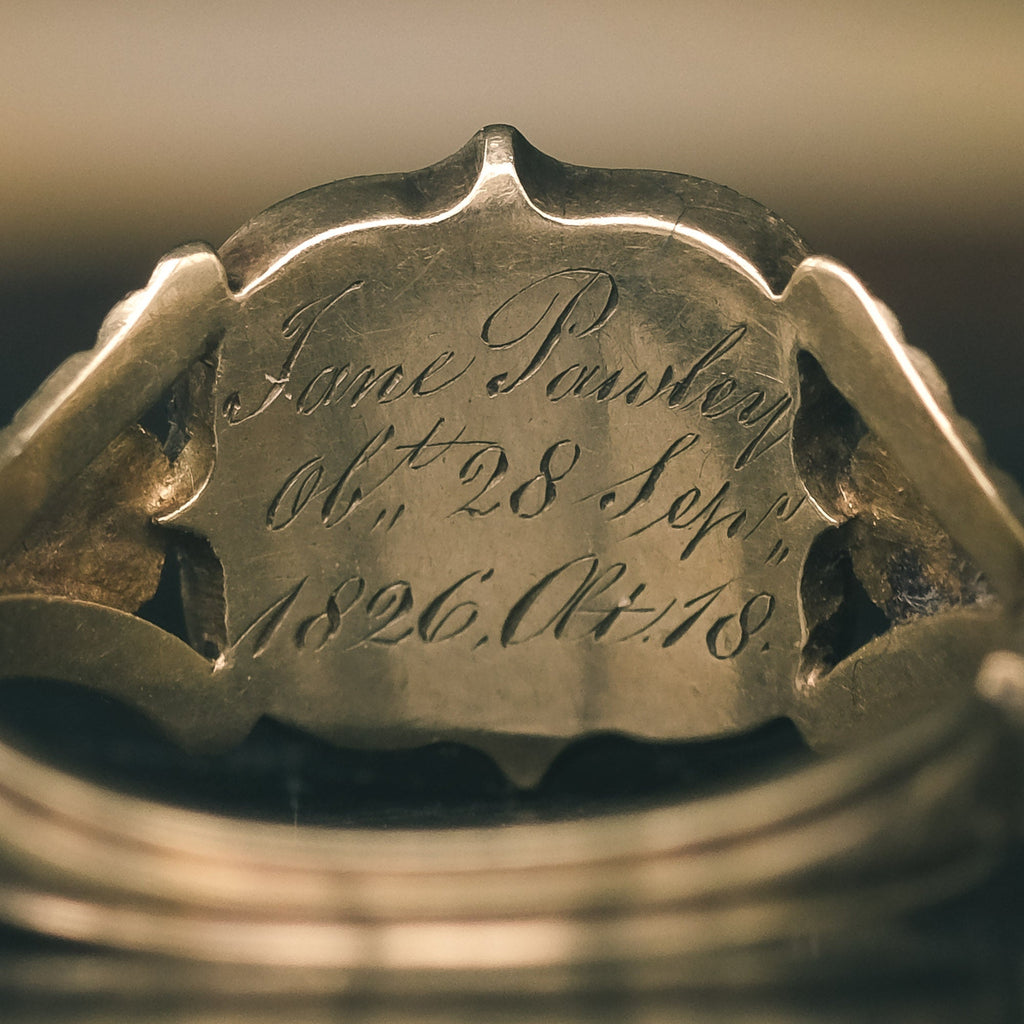 Georgian Locket Ring - Lost Owl Jewelry