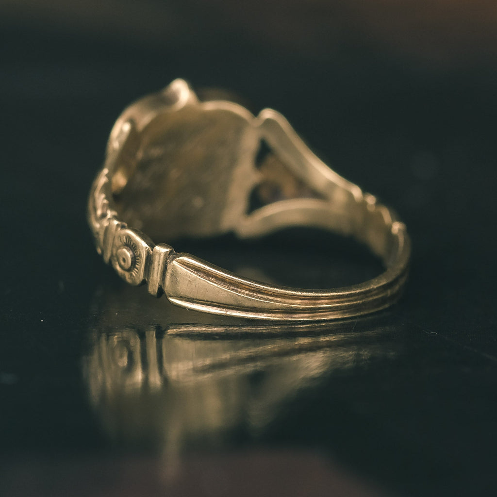 Georgian Locket Ring - Lost Owl Jewelry