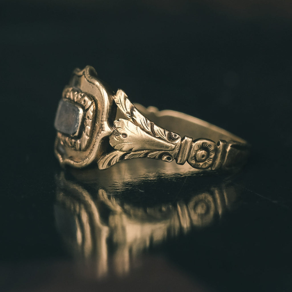 Georgian Locket Ring - Lost Owl Jewelry