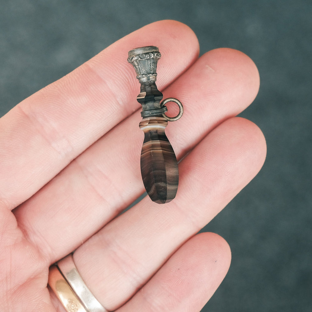 Georgian Miniature Desk Seal Pendant - Lost Owl Jewelry