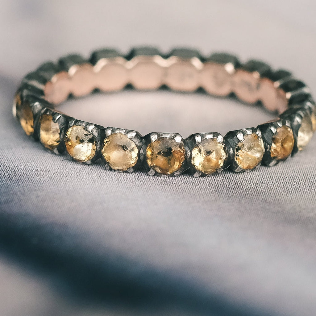 Georgian Paste Eternity Ring - Lost Owl Jewelry