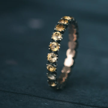 Georgian Paste Eternity Ring - Lost Owl Jewelry