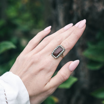 Georgian Picture Frame Ring - Lost Owl Jewelry